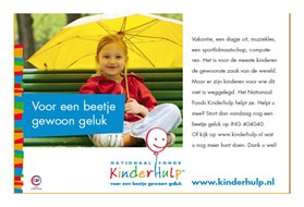 Steun de collecte van Kinderhulp Nederland