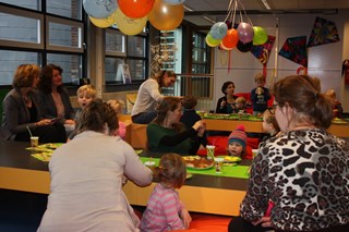 Lekker ontbijten in de bibliotheek