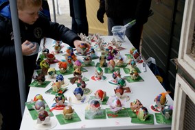 Paaseieren zoeken bij kinderboerderij Jong Leven