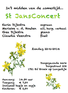 St. Jansconcert in Doopsgezinde kerk 