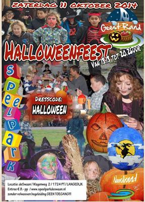 Halloweenfeest bij Speelpark de Swaan